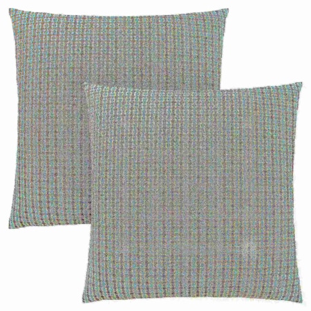 Monarch Specialties Pillows, Set Of 2, 18 X 18 Square, Insert Included, Accent, Sofa, Couch, Bedroom, Polyester, Blue I 9231